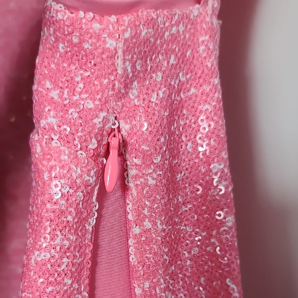 RACHEL ROY Addie Pink And White Speckled Sequin Sleeveless Top Size Medium - Picture 6 of 14